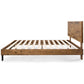 Wood Platform Bed Frame with Adjustable Headboard,Queen