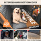 Dog Car Rear Seat Cover, Hard Bottom Extender, Heavy-Duty Washable