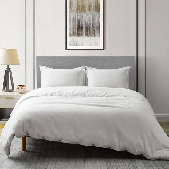 Linen Duvet Cover Set French Linen Cotton Blend Natural Flax