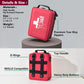 Professional Trauma First Aid Kit with Labelled Compartments for Car, Hiking, Camping, Travel