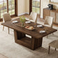 63-Inch Dining Table for 4-6, with Heavy-Duty Base
