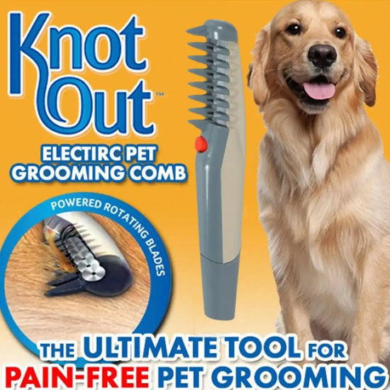 Electric Cat Dog Grooming Comb Remove Mats Tangles