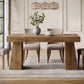 55-Inch Dining Table for 4-6, with Sturdy Legs,