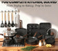 31-Piece Nonstick Cookware & Bakeware Set, Induction Compatible Pots Pans with Utensils