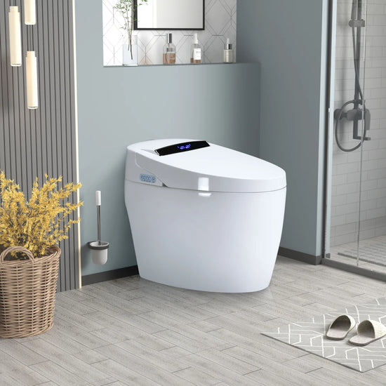 Smart Toilets with Heated Bidet Seat Intelligent Toilet Auto Open/Close Seat.