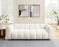 88" Oversized Boucle Fabric Sofa Tufted Deep Seat