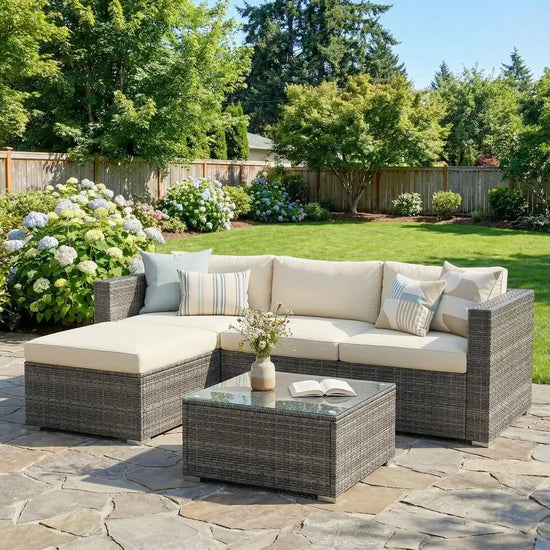 Patio Furniture Set, Rattan Outdoor Sectional