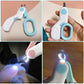 Professional Pet Nail Clipper LED Light for Cats Small Dogs Scissors