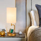 Touch Control USB Table Lamp, 3-Way Dimmable with USB C/A Charging Ports and AC Outlet,