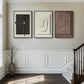 3D Textured Abstract Wall Art Set, 3-Piece Modern Geometric 24x36 Inches