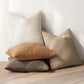 Pack of 4 Decorative Textured Boucle Throw Pillow Covers 22x22 Inch Neutral Brown Accent