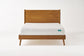 Natural Acacia Wood Mid Century Bed Frame King