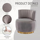 Modern Swivel Accent Chair with Curved Back