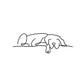 Minimalist Metal Dog Wall Art