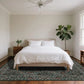 8x10 Washable Vintage Floral Rug,