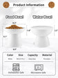 Elevated Cat Food and Water Bowls Set, Extra Wide Raised Ceramic Bowls,Whisker-Free Feeder for Cats and Small Dogs