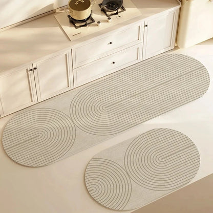 Super Absorbent Kitchen , Bath, Entry Floor Mat Long Washable