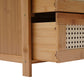 3- Drawer Bamboo Wood Bedside Table Nightstand