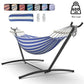 Hammock with Adjustable Stand- Stylish Hammock Bed w/Storage Bag, 600lb Capacity