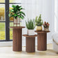 Round Nesting Coffee Table Set of 3,Mid Century Modern