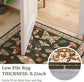 Soft Brown 8x10 Rug, Non-Slip Washable Low-Pile Carpet