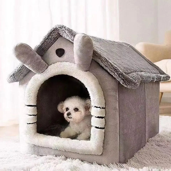 All Season Dog/ Cat House Style Bed