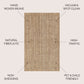 Hand Woven Chunky Jute Natural Indoor Outdoor