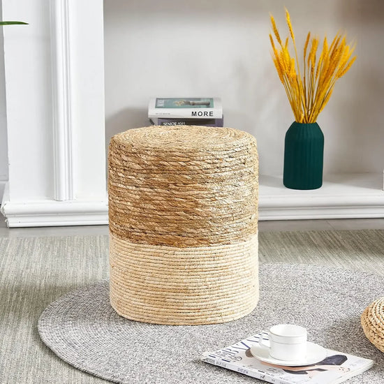 Ottoman, 100% Handwoven Seagrass