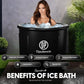Portable Sauna and Cold Plunge Combo, 9 Heat Levels, Remote Control