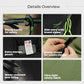 3-in-1 Waterproof Camping Hammock with Mosquito Net & Rainfly,