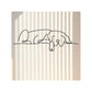 Minimalist Metal Dog Wall Art