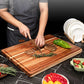 Extra Large Wood Cutting Board Reversible Charcuterie Butcher Block 24 x 18 x1.2 in