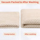 100% Cotton Waffle Weave Kitchen Dish Cloths, Ultra Soft Absorbent Quick Drying Dish Towels, 12 x 12 Inches, 12-Pack, Beige