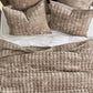 Luxury Velvet Quilt Queen Size Comforter Set Lightweight Quilted Oversized