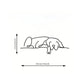 Minimalist Metal Dog Wall Art