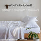 3/4 Pcs 100% Bed Linen Sheet Set Embroidery Washed Natural French Flax Soft Breathable Comforter Sheets Sets