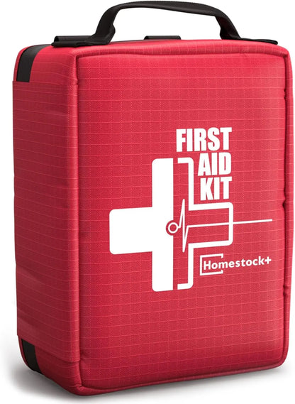 Professional Trauma First Aid Kit with Labelled Compartments for Car, Hiking, Camping, Travel