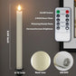 6-Pack Rechargeable Flameless Taper Candles with Charging Station, Remote & Timer