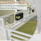 Full Size Loft Bed with Stairs Storage, Metal Frame for Adults Kids Teens,