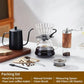 Pour Over Coffee Maker Set 6-Piece Set with Coffee Grinder Ceramic Drip Kettle, Filters
