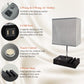 Bedside Table Lamp for Bedroom, Dual Fast USB Charging