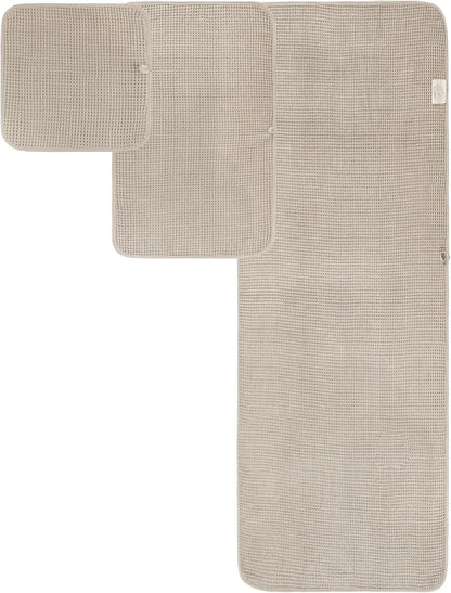 Oversize, 60 x 30 in., Quick Dry Lint Free Microfiber Bath Towel Set, (Waffle Weave)