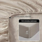 Queen Size Linen Sheet Set 100% Pure Flax, 4-Piece Solid Natural Bedding, Soft and Breathable