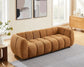 88" Oversized Boucle Fabric Sofa Tufted Deep Seat