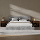 Cloud Upholstered  Bed Frame with Headboard, 5 Inch Foam Padded Platform