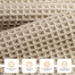 3-Piece Oversized Microfiber Waffle Bath Towels Set