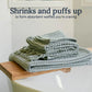 Luxury 100% Cotton Quick Dry Bath Towels Set of 2, Super Absorbent Lint Free Modern Style Sage Grey