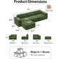 L-Shape Sectional Sofa with Ottoman,