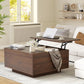 Wooden Lift Top Coffee Table with Storage,