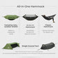 3-in-1 Waterproof Camping Hammock with Mosquito Net & Rainfly,